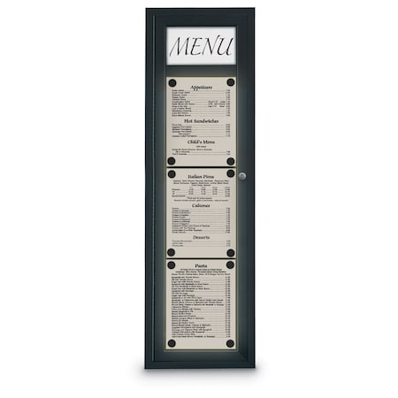 United Visual Products Sliding Door Indoor Enclosed Corkboard, 7 UV9003ACS-BRONZE-FORBO